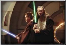 Los caballeros Jedi Qui-Gon Jinn y Obi-Wan Kenobi