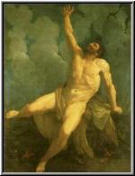 La parte inmortal de Hercules sube hacia el Olimpo