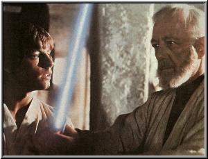 Como Maestro Jedi, Obi-Wan prepara a Luke para su destino como Caballero de la Fuerza