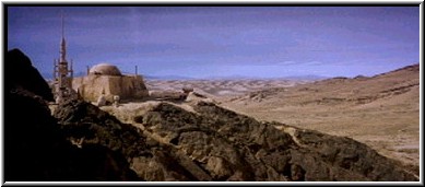 Una vista del relieve de Tatooine