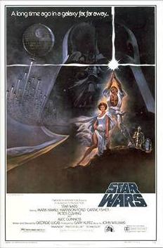 Cartel Publicitario de la Guerra de las Galaxias: Una Nueva Esperanza