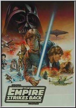 Cartel Publicitario de la Guerra de las Galaxias: El Imperio Contrataca