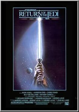 Cartel Publicitario de la Guerra de las Galaxias: El Regreso del Jedi