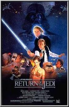 Cartel Publicitario de la Guerra de las Galaxias: El Regreso del Jedi